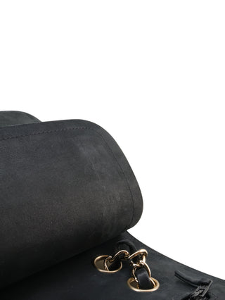 Two-Tone Medium Double Flap Shoulder Bag