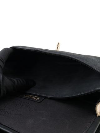 Two-Tone Medium Double Flap Shoulder Bag