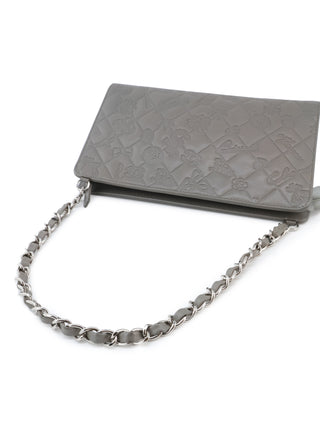 Embossed Lucky Symbols Pochette Shoulder Bag