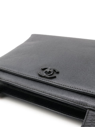 Black-On-Black CC Logo Tote Bag