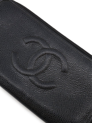 CC Caviar Zip Around Wallet