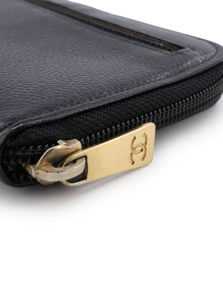 CC Caviar Zip Around Wallet