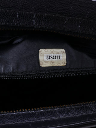 Black-On-Black CC Logo Tote Bag