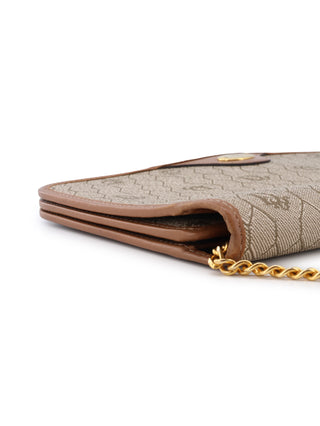 Honeycomb Oval Logo Chain Shoulder Bag