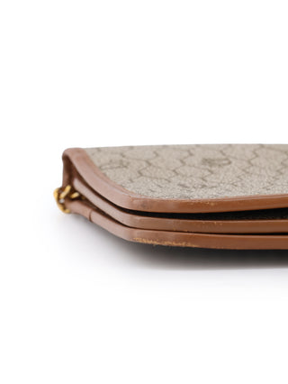 Honeycomb Oval Logo Chain Shoulder Bag