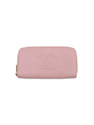 CC Caviar Zip Around Wallet