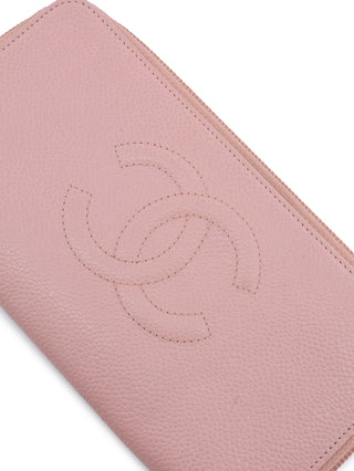 CC Caviar Zip Around Wallet