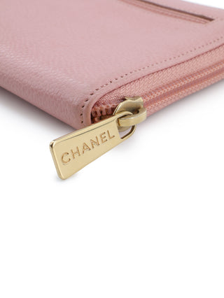 CC Caviar Zip Around Wallet