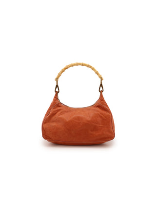 Bamboo Handle Hobo Bag