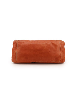 Bamboo Handle Hobo Bag