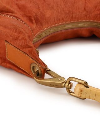 Bamboo Handle Hobo Bag