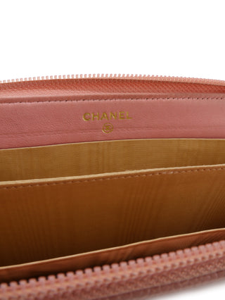 CC Caviar Zip Around Wallet