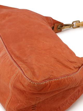 Bamboo Handle Hobo Bag