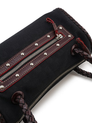 Braided Trim Shoulder Bag