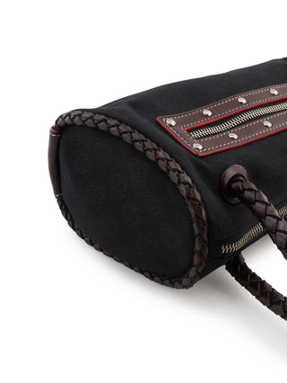 Braided Trim Shoulder Bag