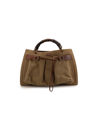 Bamboo Front Pocket Tote Bag