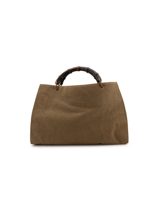 Bamboo Front Pocket Tote Bag