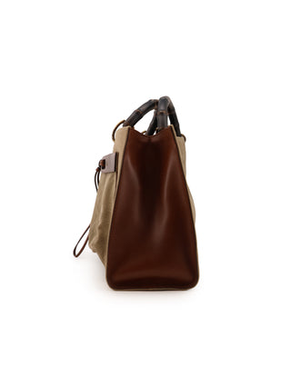 Bamboo Front Pocket Tote Bag