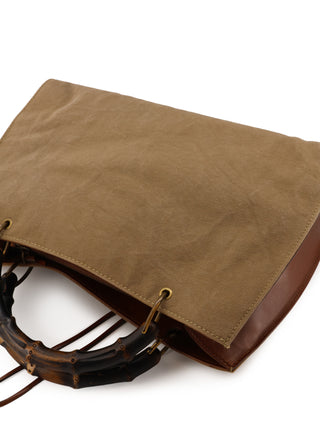 Bamboo Front Pocket Tote Bag