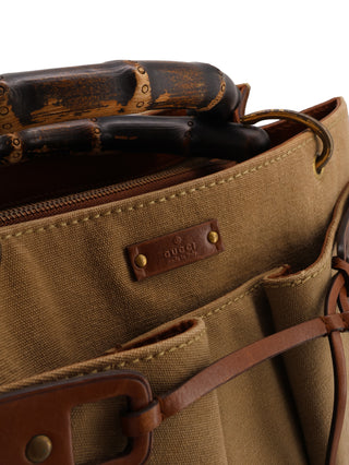 Bamboo Front Pocket Tote Bag