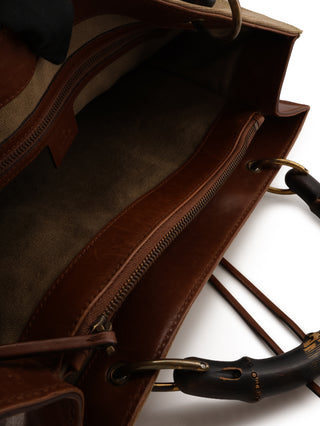 Bamboo Front Pocket Tote Bag