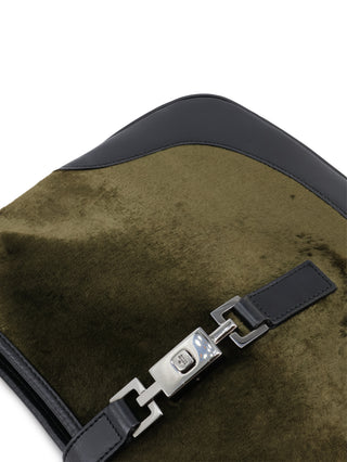 Jackie Velvet Shoulder Bag