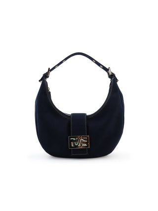 Canvas Croissant Shoulder Bag