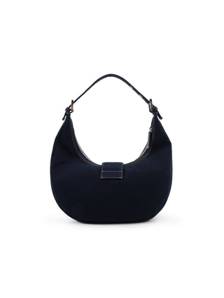 Canvas Croissant Shoulder Bag