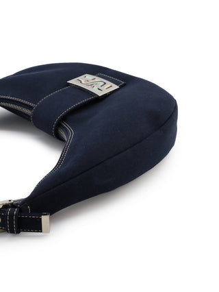 Canvas Croissant Shoulder Bag