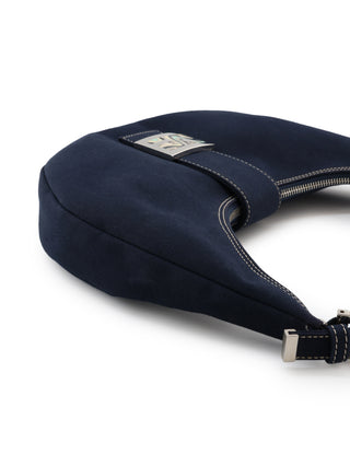 Canvas Croissant Shoulder Bag