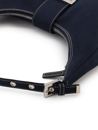Canvas Croissant Shoulder Bag