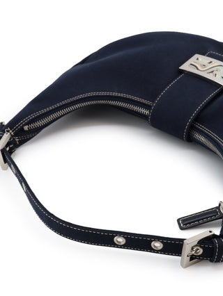 Canvas Croissant Shoulder Bag