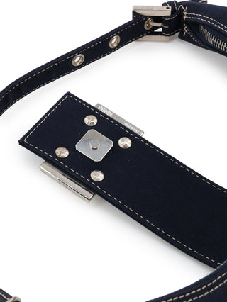 Canvas Croissant Shoulder Bag