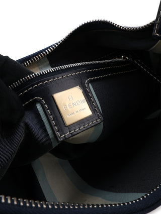 Canvas Croissant Shoulder Bag