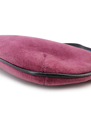 Suede Ribbon Handle Bag