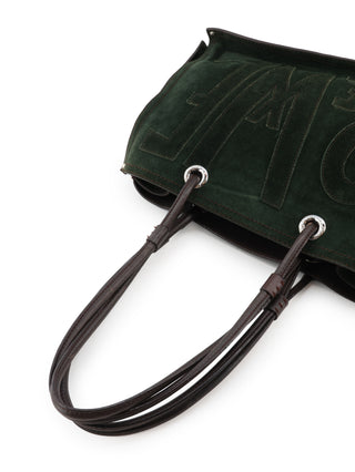 Anagram Suede Tote Bag