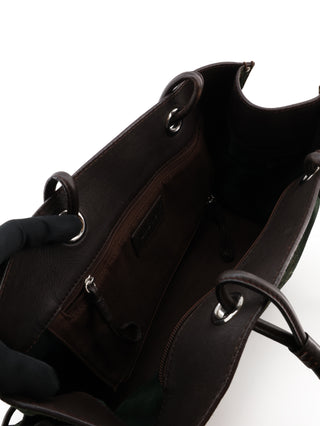 Anagram Suede Tote Bag