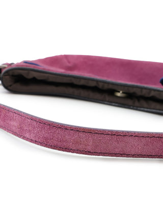 Suede Ribbon Handle Bag