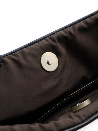 Suede Ribbon Handle Bag