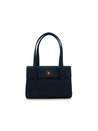 Satin Double Handle Flap Bag